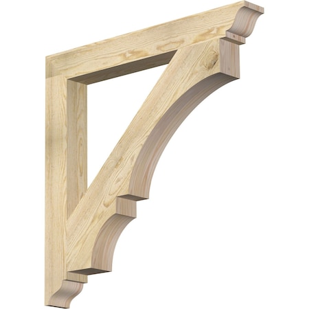 Ekena Millwork Balboa Traditional Rough Sawn Bracket, Douglas Fir, 4"W x 34"D x 34"H BKT04X34X34BOA01RDF